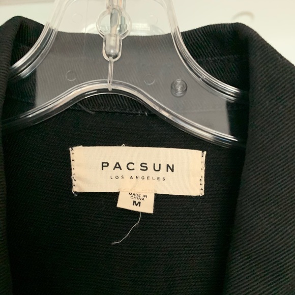 PACSUN BLACK DENIM JACKET - Picture 2 of 3